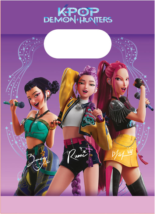 Papieren Feestzakjes K-POP Demon Hunters 4st