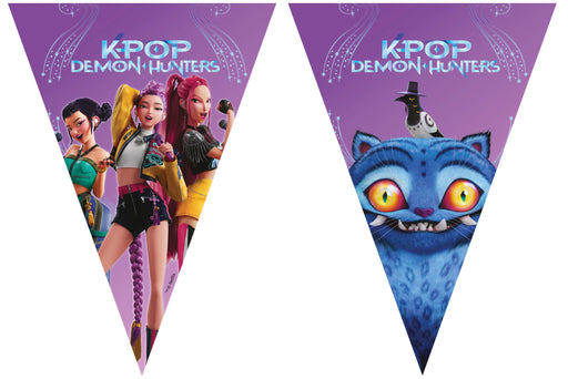 Papieren Vlaggenlijn K-POP Demon Hunters 9 Vlaggen
