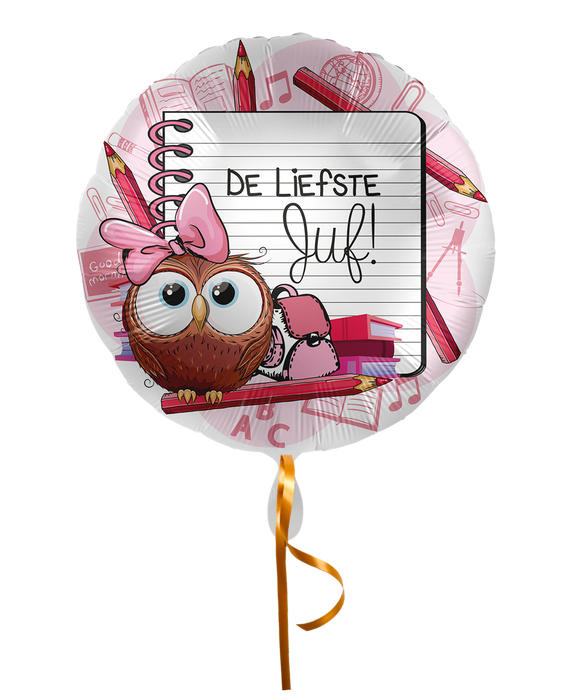 Follieballon De Liefste Juf 45cm
