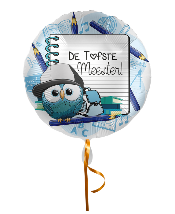 Folieballon De Liefste Meester 45cm