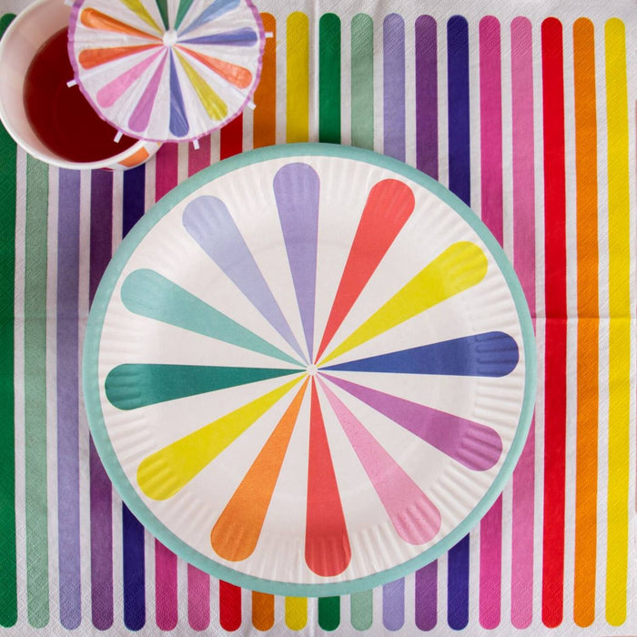 Bordjes Stripetastic 23cm 8st