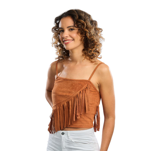Cowboy Top Met Franjes maat S