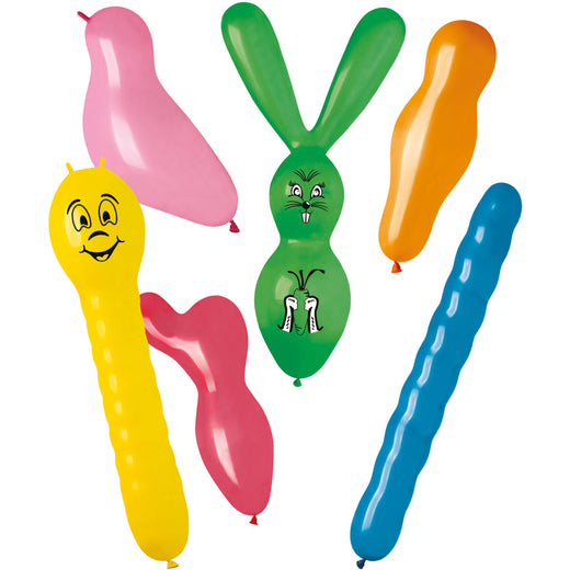 Dierenballonnen Stripetastic 6st