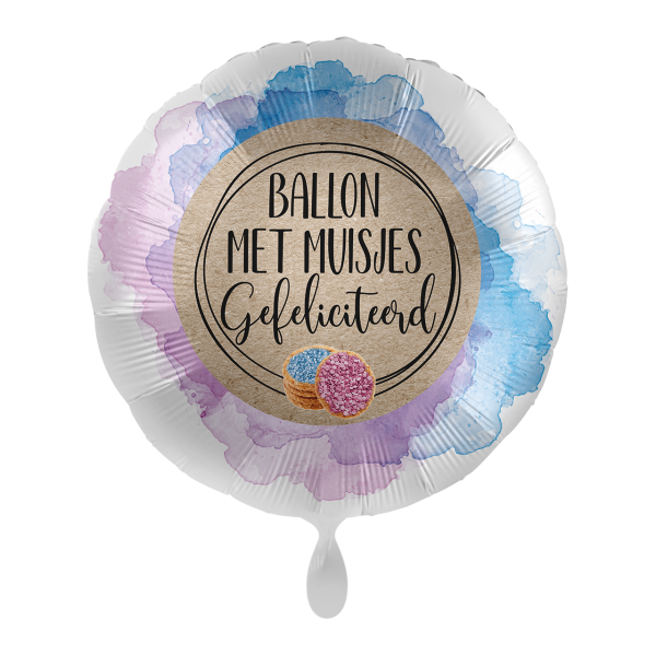 Folieballon Met Muisjes 45cm