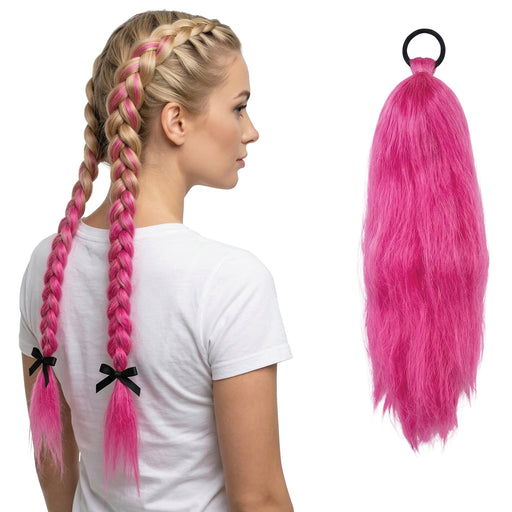 Haarlok Fuchsia 60cm