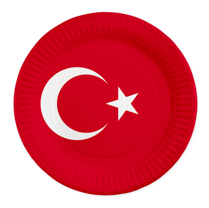Borden Turkije 23cm 8st