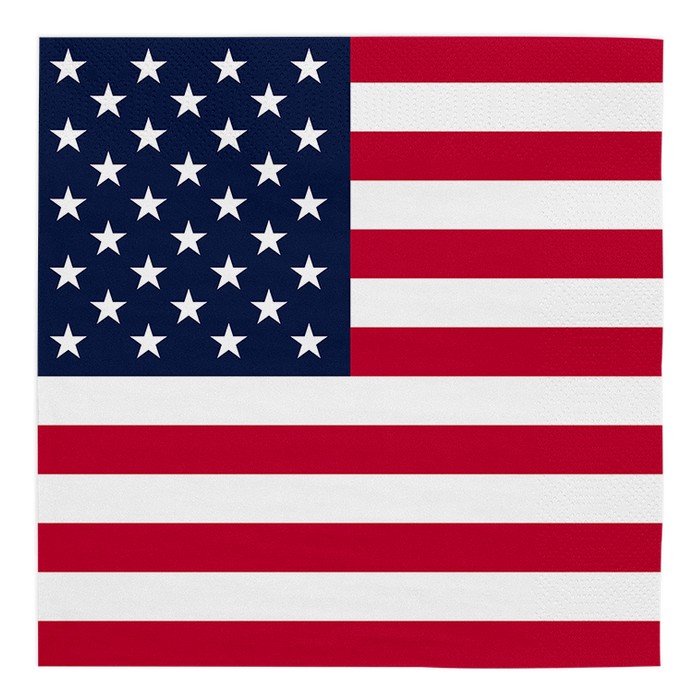 Servetten USA 33x33cm 20st