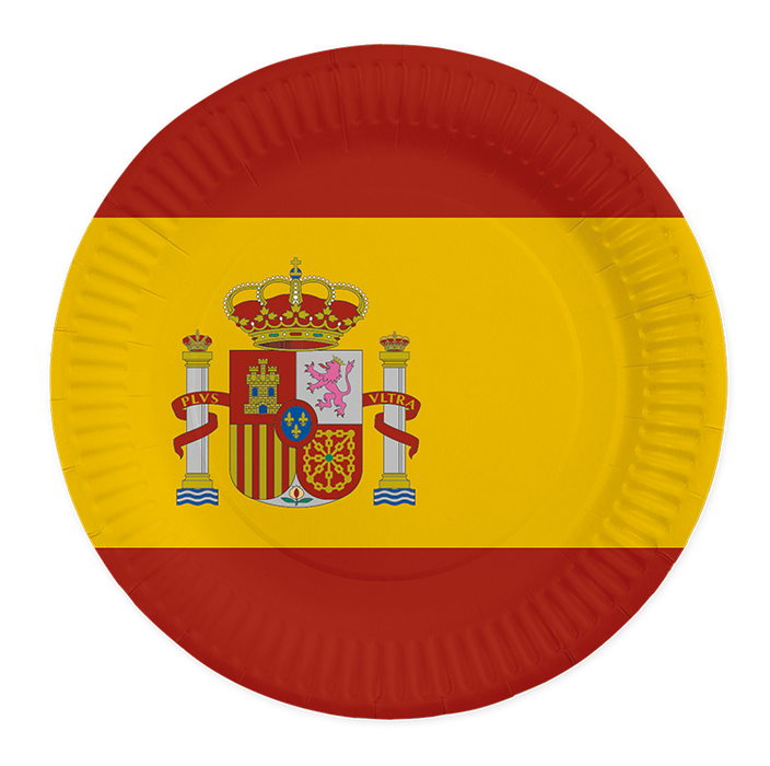 Borden Spanje 23cm 8st