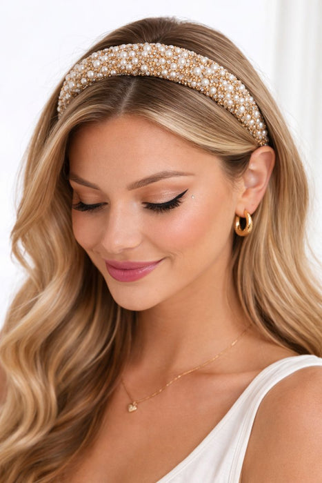Haarband Glitter Pearls