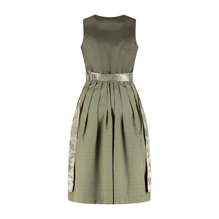 Dirndl Lena Fluweel Groen