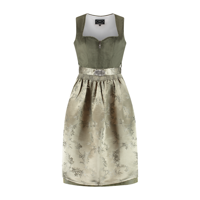 Dirndl Lena Fluweel Groen