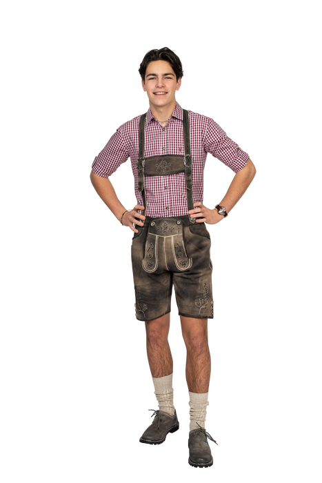Lederhose Soft Grey Antique