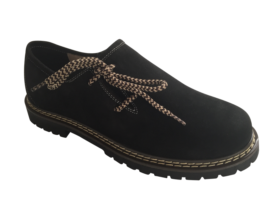 Leren Trachtenschoenen voor heren zwart