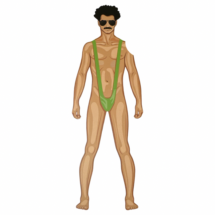 Mankini Borat groen