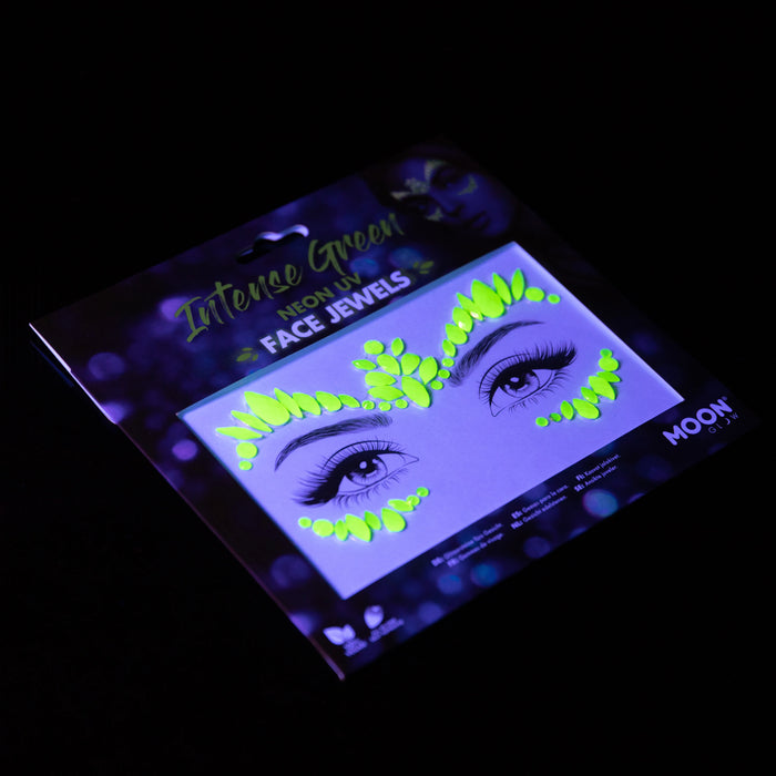 Moon Face jewels - Neon UV