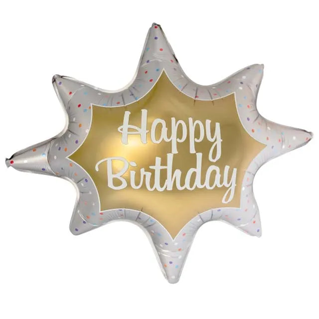 Folieballon Happy Birthday Star 54cm