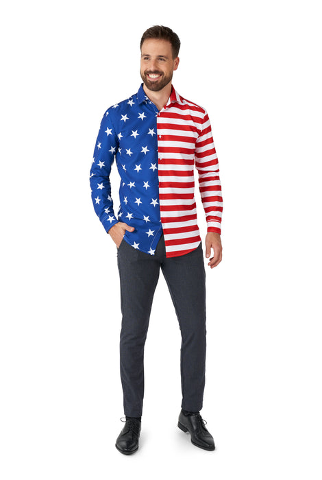 Suitmeister USA Flag blouse