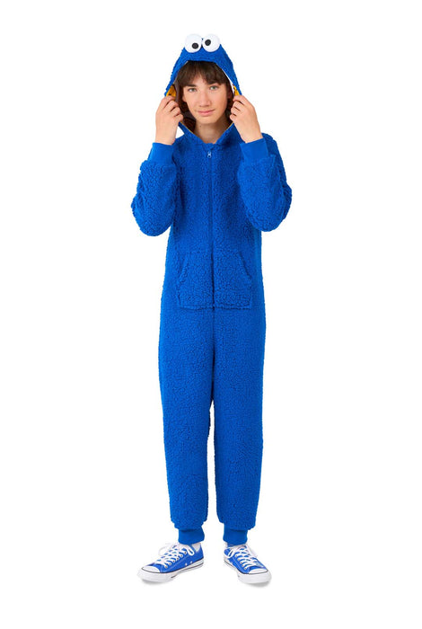 OppoSuits Cookie Monster onesie kinderen