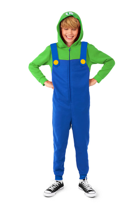 OppoSuits Luigi onesie kinderen