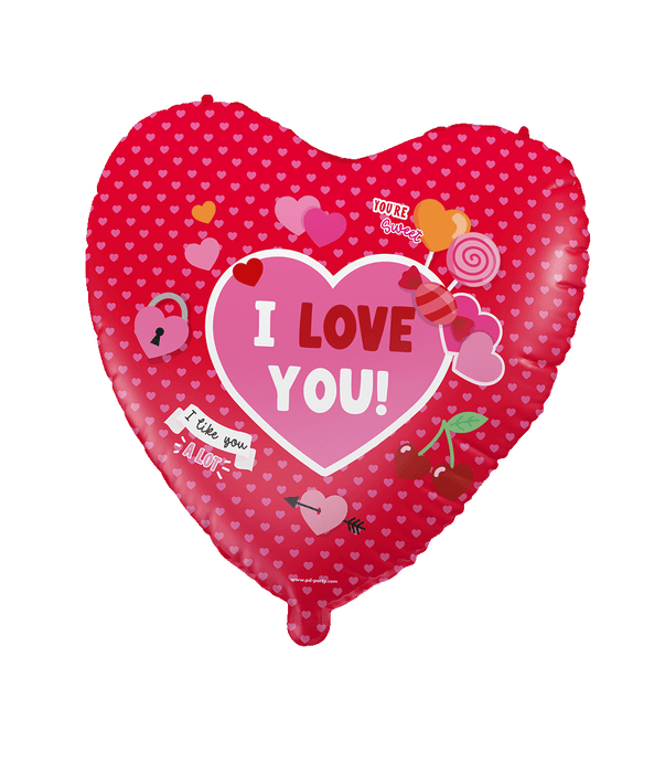 Folieballon - I love you 46cm