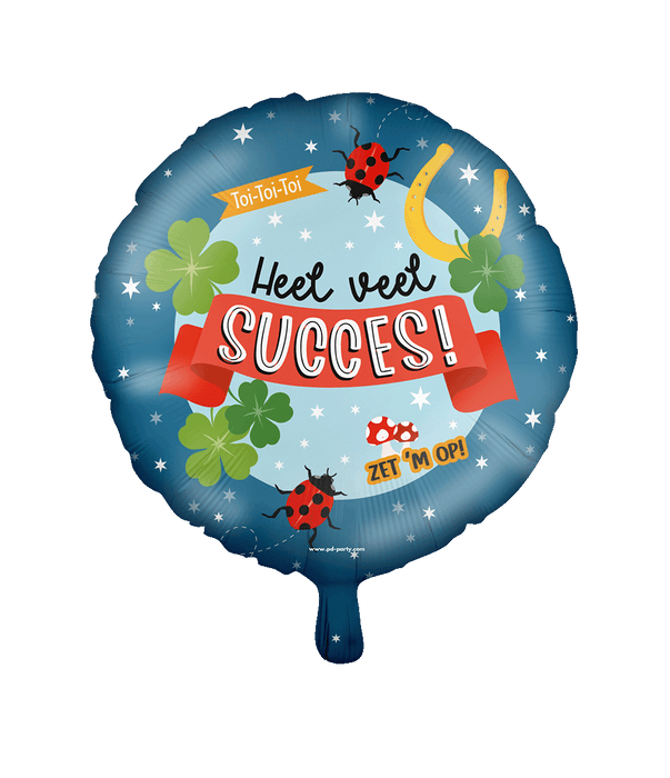 Folieballon - Heel veel succes 46cm