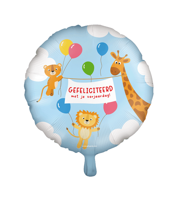 Folieballon - Gefeliciteerd kids 46cm