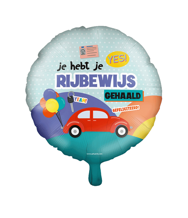 Folieballon - Rijbewijs 46cm