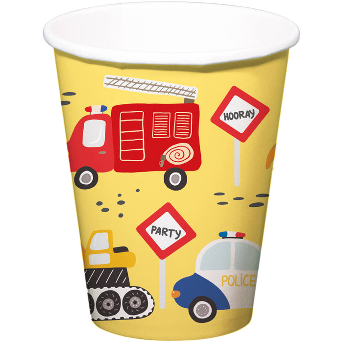 Feestpakket Kinderfeest - Wacky Wheels 44-delig