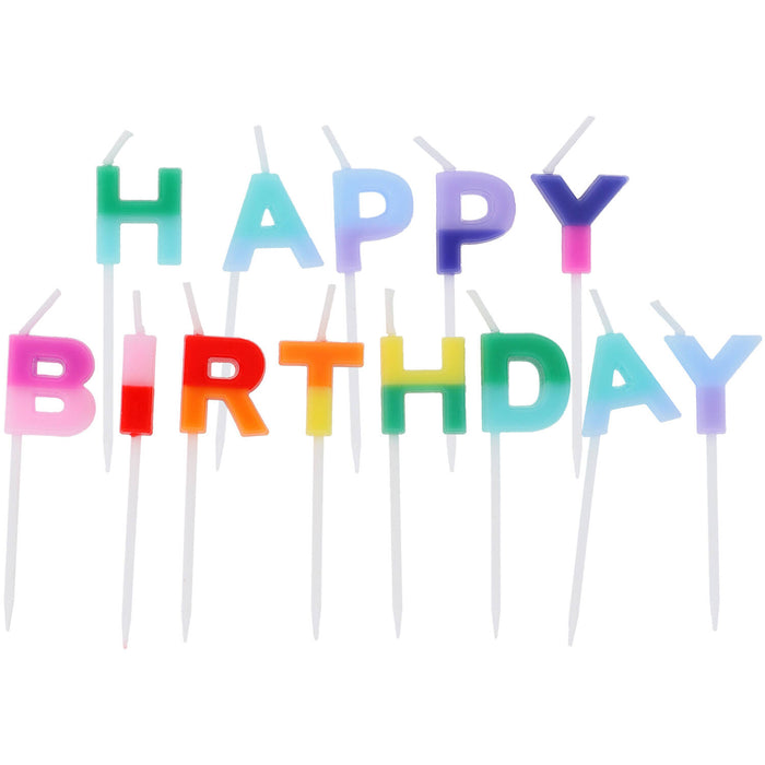 Taartkaarsjes Stripetastic Happy Birthday