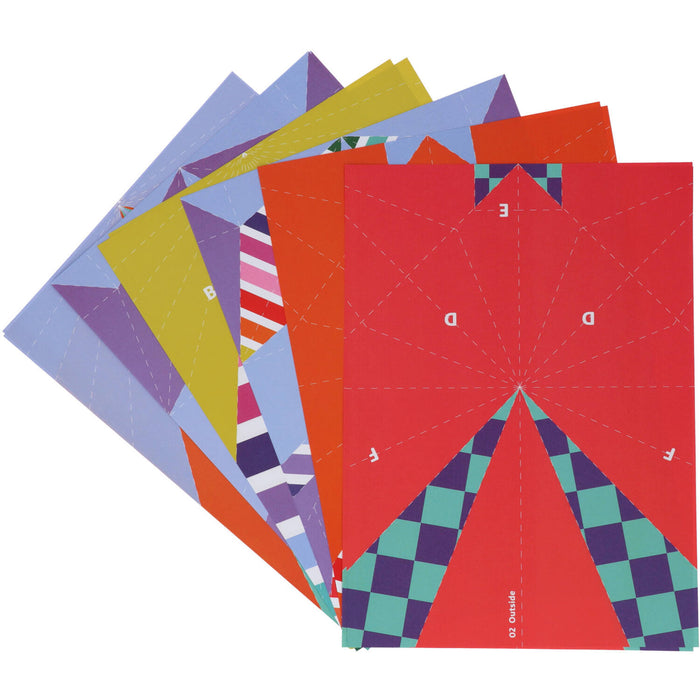 Vouwpapier Vliegtuigjes Stripetastic 12st
