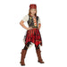 Piratenjurkje rood-zwart met riem en bandana