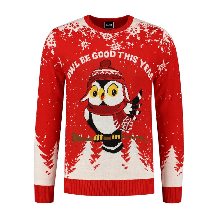 Kersttrui Owl be good this year