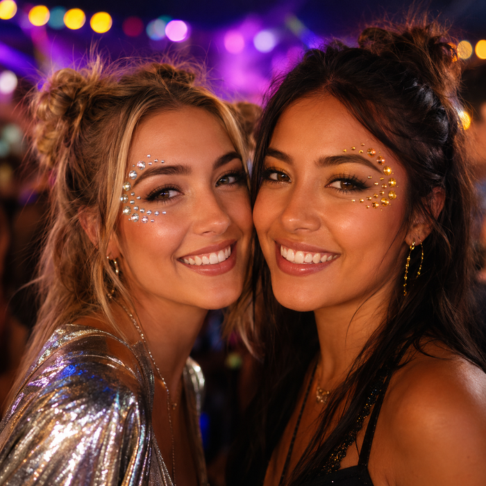 Opplakbare glitter steentjes