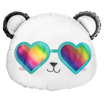Folieballon Blije Panda 79cm