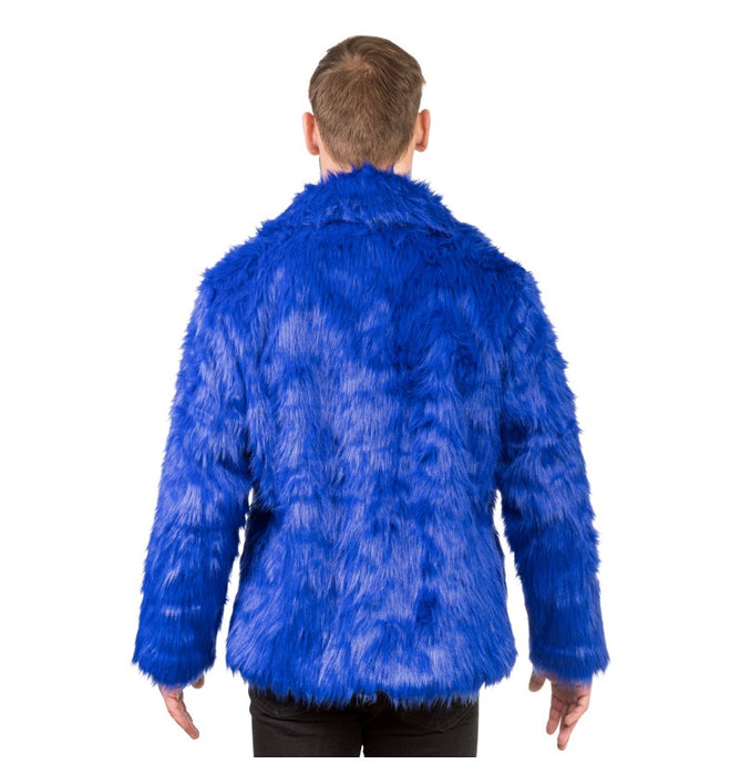Fluffy Faux Fur Jas unisex model