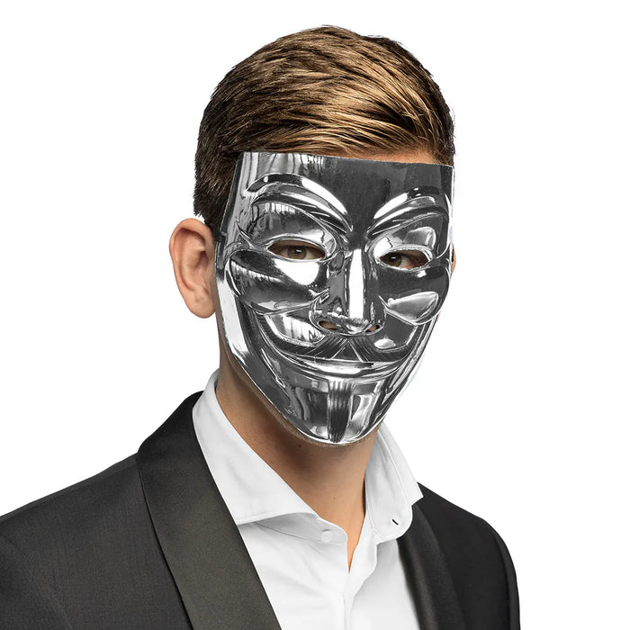Gezichtsmasker Protest Zilver