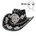 Hoed cowboy Crystal zwart