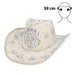 Hoed cowboy Crystal beige