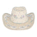 Hoed cowboy Crystal beige