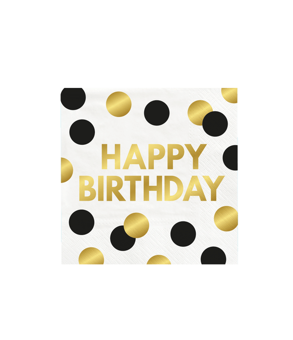 Servetten Celebration Happy Birthday