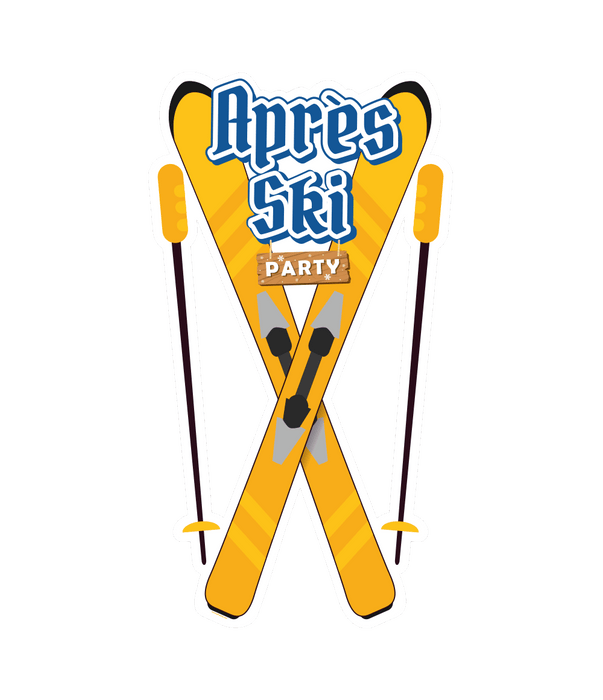 Decoratieschild Apres Ski Party 90cm