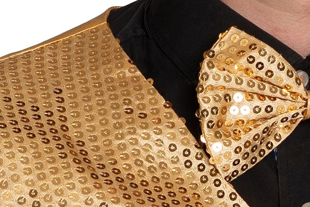 Gilet Pailletten met strik Basic