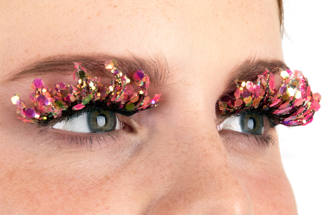 PXP Wimpers Fluoriserend glitter Calypso stijl