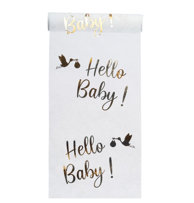 Tafelloper Hello Baby Elegance 28x500cm