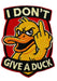 I Don't Give A Duck - Carnavals Embleem