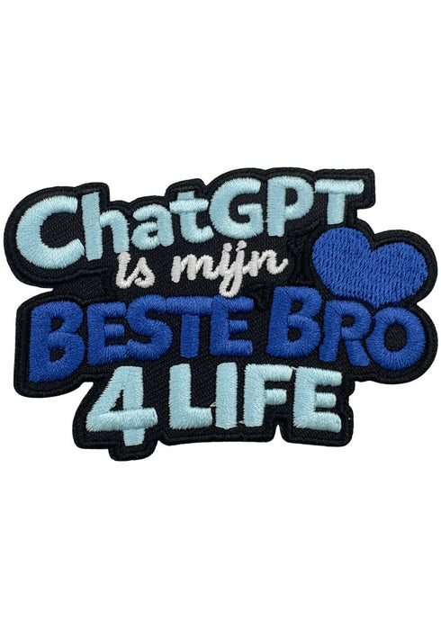 ChatGPT Is Mijn Beste Bro - Carnavals Embleem