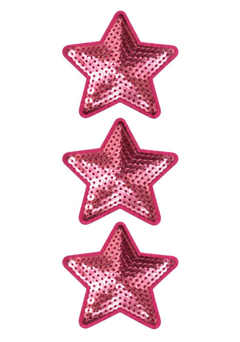 Sterren Pailletten Roze - Carnavals Embleem