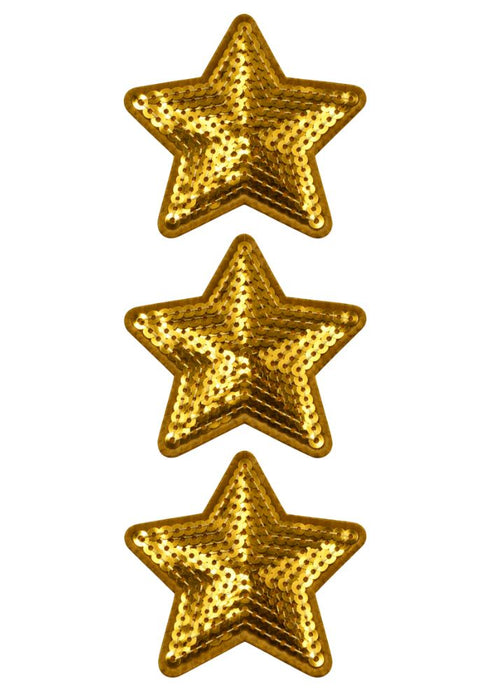 Sterren Pailletten Goud - Carnavals Embleem