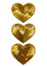 Hartjes Pailletten Goud - Carnavals Embleem