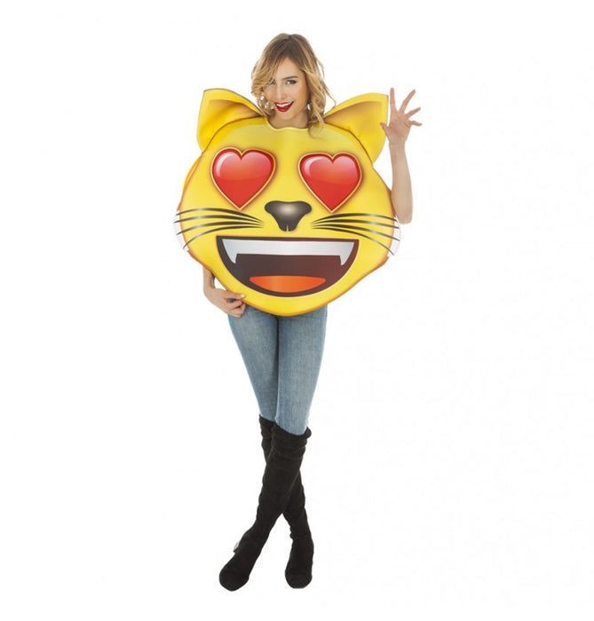 Funkostuum Emoticon Cat Hearts